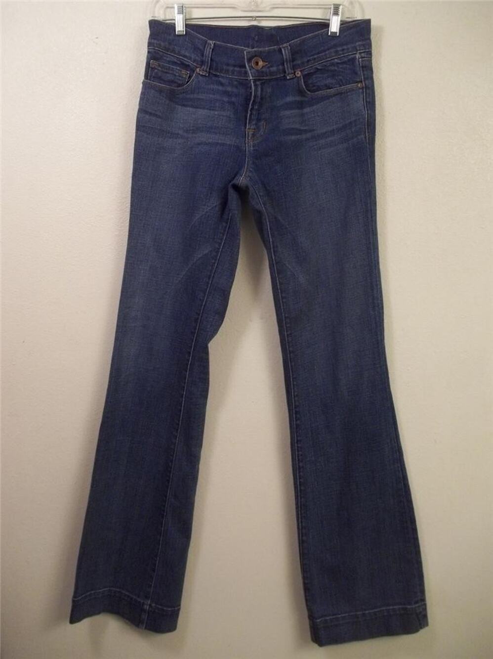 J Brand Blue Denim Cotton & Spandex Heart Breaker Flare Leg Jeans 29